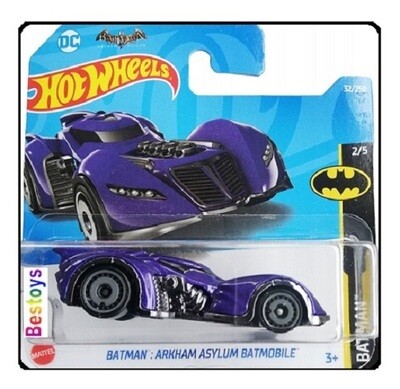 Hotwheels Hot Wheels Diecast Model Car 2022 32/250 Batmobile Batman Arkham Asylum Movie Film Comic new