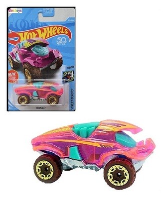 Hotwheels Hot Wheels Diecast Model Car First Edition 2018 221/365 Beat All Street Beasts 50th Anniv new in pack