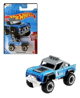 Hotwheels Hot Wheels Diecast Model Car 2021 163 / 250 Ford Custom Bronco Then &amp; Now new in pack