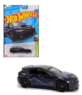 Hotwheels Hot Wheels Diecast Model Car 2022 67 / 250 Subaru WRX STi Hatchbacks 1/64 scale new in pack