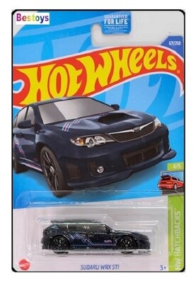Hotwheels Hot Wheels Diecast Model Car 2022 67 / 250 Subaru WRX STi Hatchbacks 1/64 scale new in pack