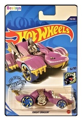 Hotwheels Hot Wheels Diecast Model Car 2019 178 / 250 Knight Draggin Street Beasts new in pack