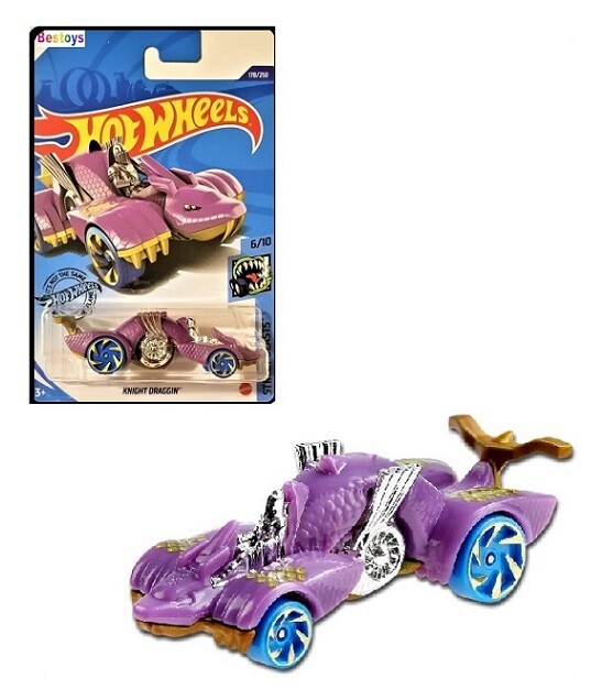 Hotwheels Hot Wheels Diecast Model Car 2019 178 / 250 Knight Draggin Street Beasts new in pack