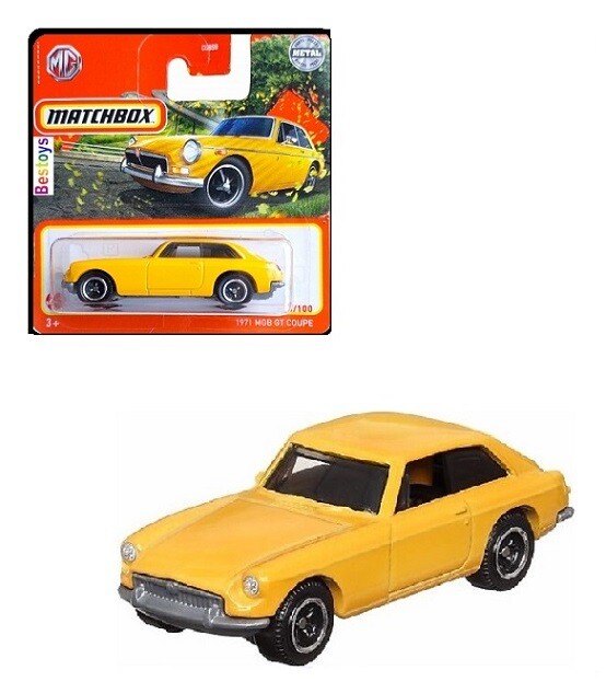 Matchbox Diecast Model Car 2022 73 / 100 MGB GT Coupe 1971 1/64 scale new in pack