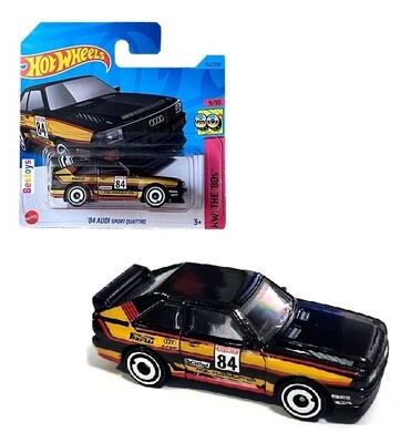 Hotwheels Hot Wheels Diecast Model Car 2023 152/250 Audi Sport Quattro 1984 No 84 The 80&#39;s 1/64 scale