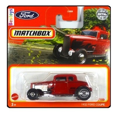 Matchbox Diecast Model Car 2022 8 / 100 Ford Coupe 1932 1/64 scale new in pack