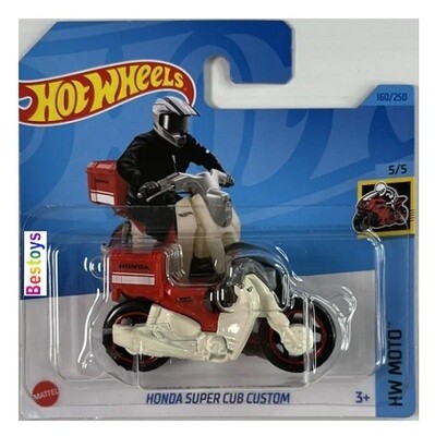 Hotwheels Hot Wheels Diecast Model Motorcycle Motorbike Bike 2023 160/250 Honda Super Cub Custom Moto
