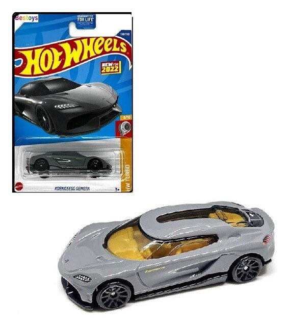 Hotwheels Hot Wheels Diecast Model Car First Edition 2022 138 / 250 Koenigsegg Gemera Turbo 1/64 scale new in pack