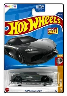 Hotwheels Hot Wheels Diecast Model Car First Edition 2022 138 / 250 Koenigsegg Gemera Turbo 1/64 scale new in pack