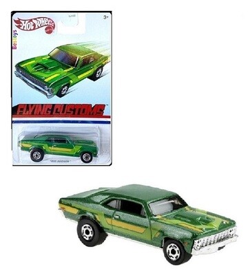 Hotwheels Hot Wheels Diecast Model Car Flying Customs Chevy Chevrolet Nova 1968 1/64 scale new in pack