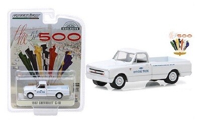 Greenlight Diecast Model Car Exclusive Chevy Chevrolet C 10 C10 Pickup 1967 51st Indy 500 Motorsport 1/64 scale new in pack