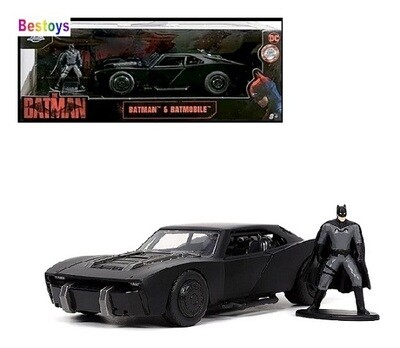 JADA Diecast Model Car The Batman Batmobile + Figurine Movie Film TV 1/32 scale new in pack