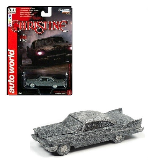 Auto World Diecast Model Car Silver Screen Plymouth Fury 1958 Evil Christine Super Movie Film TV 1/64 scale