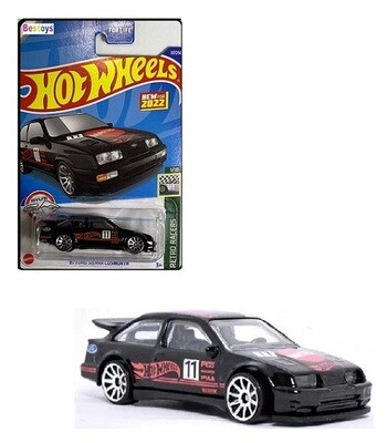 Hotwheels Hot Wheels Diecast Model Car First Edition 2022 33 / 250 Ford Sierra Cosworth 1987 No 11 Retro Racers 1/64 scale new in pack