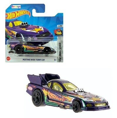 Hotwheels Hot Wheels Diecast Model Car 2023 140/250 Ford Mustang NHRA Funny Car Drag Strip 1/64 scale