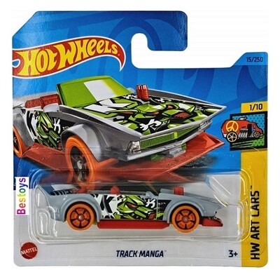 Hotwheels Hot Wheels Diecast Model Car 2023 15/250 Track Manga Art Cars 1/64 scale
