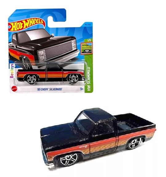 Hot Wheels 2023 191/250 Chevy Chevrolet Silverado Pickup 1983 Slammed