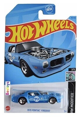 Hotwheels Hot Wheels Diecast Model Car 2022 18/250 Pontiac Firebird 1970 No 70 Modified 1/64 scale