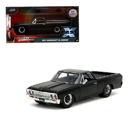 JADA Diecast Model Car 24037 Chevy Chevrolet El Camino 1967 Fast &amp; Furious Fast X Movie Film TV 1/32 scale