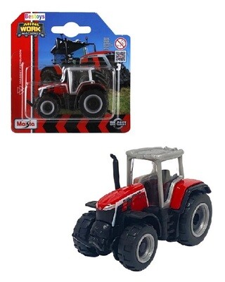 Maisto Mini Work Machines Diecast Model Tractor Massey Ferguson Tractor 8S 265 Farm Agricultural +- 1/64 scale new in pack