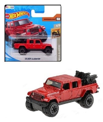 Hotwheels Hot Wheels Diecast Model Car 2020 157/250 Jeep Gladiator 2020 + 2 Motorbikes Baja Blazers 1/64 scale