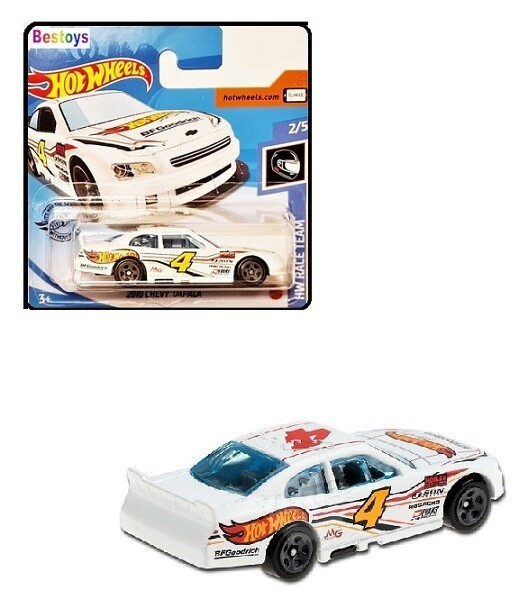 Hotwheels Hot Wheels Diecast Model Car 2020 209/250 Chevy Chevrolet Impala 2010 No 4 Race Team 1/64 scale