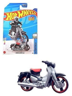 Hotwheels Hot Wheels Diecast Model Motorcycle Bike First Edition 2022 169/250 Honda Super Cub Factory Fresh