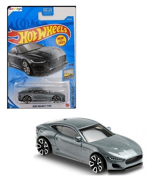 Hotwheels Hot Wheels Diecast Model Car First Edition 2021 25/250 Jaguar F Type 2020 Factory Fresh
