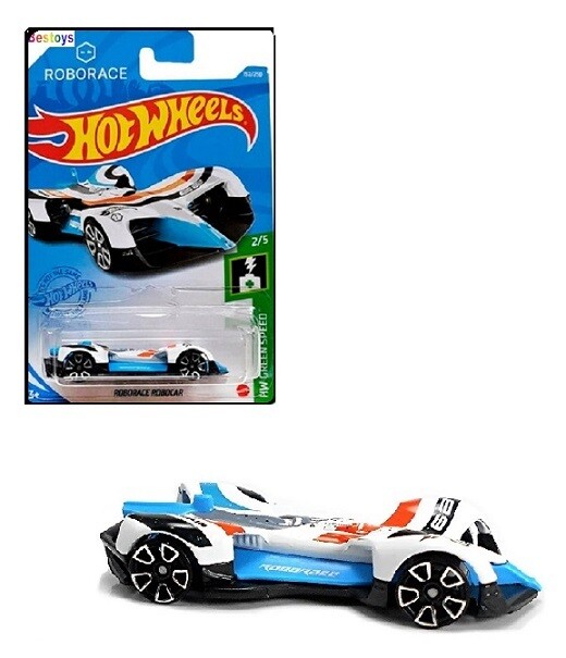 Hotwheels Hot Wheels Diecast Model Car 2021 152/250 Roborace Robocar Green Speed