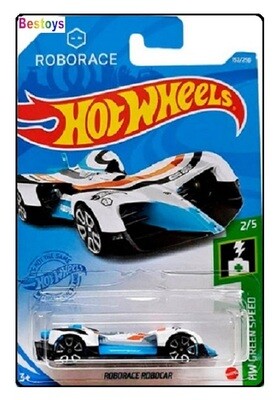 Hotwheels Hot Wheels Diecast Model Car 2021 152/250 Roborace Robocar Green Speed