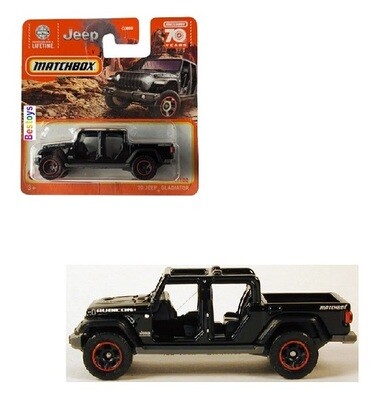 Matchbox Diecast Model Car 2023 41/100 Jeep Gladiator 2020 70th Anniversary 1/64 scale