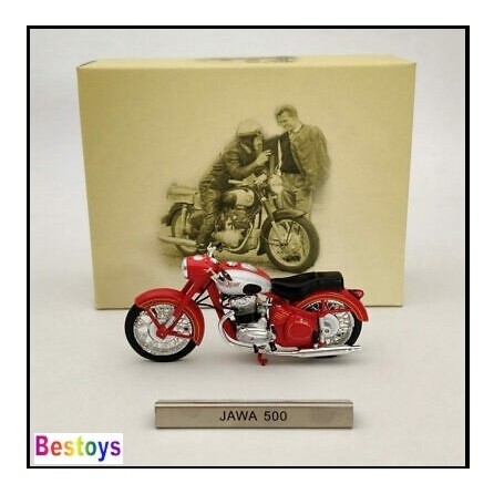 Diecast Model Bike Motorcycle European Collection German Democratic Rep Jawa 500 1/24 scale