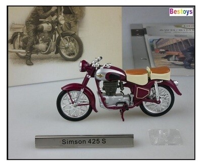 Diecast Model Bike Motorcycle European Collection AWO / Simson 425 S East Germany 1/24 scale