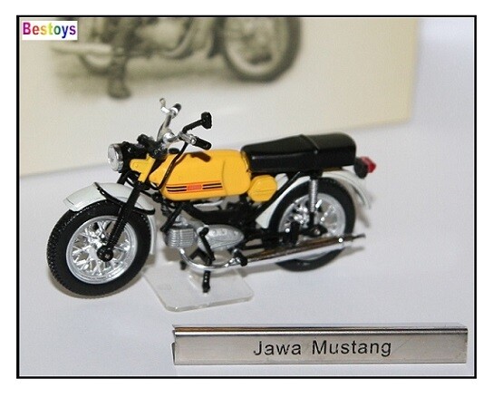 Diecast Model Bike Motorcycle European Collection German Democratic Rep Jawa Mustang Type 23 1/24 scale