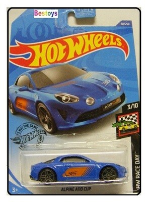 Hotwheels Hot Wheels Diecast Model Car 2020 80/250 Renault Alpine A 110 A110 Cup No 35 Race Day 1/64 scale