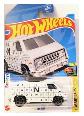 Hotwheels Hot Wheels Diecast Model Car 2022 16/250 70's Van Art Car 1/64 scale