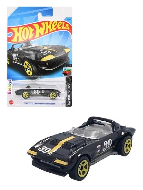 Hotwheels Hot Wheels Diecast Model Car 2022 14/250 Chevy Chevrolet Corvette Grand Sport Roadster No 39 Roadsters 1/64 scale
