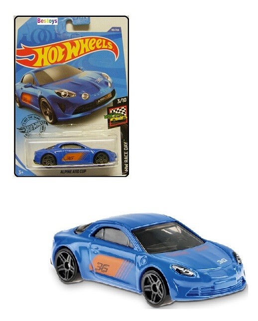 Hotwheels Hot Wheels Diecast Model Car 2020 80/250 Renault Alpine A 110 A110 Cup No 35 Race Day 1/64 scale