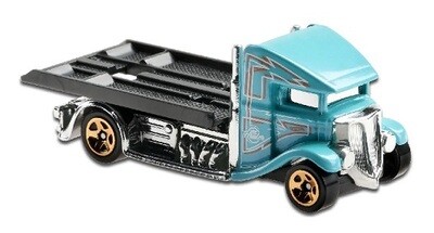 Hotwheels Hot Wheels Diecast Model Car 2021 83/250 Fast Bed Hauler Recovery Truck Metro