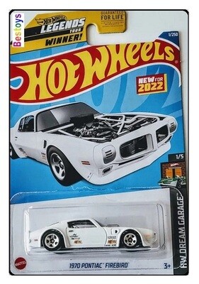 Hotwheels Hot Wheels Diecast Model Car First Edition 2022 1/250 Pontiac Firebird 1970 Dream Garage 1/64 scale