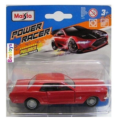 Maisto Diecast Model Car Power Racer Ford Mustang 1965 1/38 scale