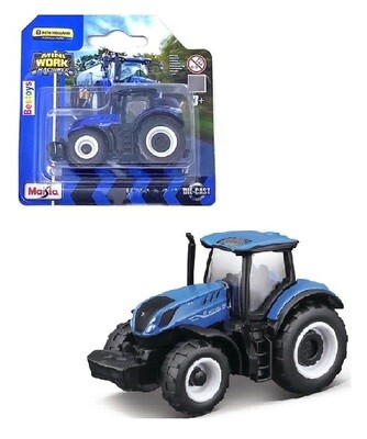 Maisto Mini Work Machines Diecast Model Tractor New Holland T7 315 Farm Agricultural +- 1/64 scale