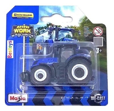 Maisto Mini Work Machines Diecast Model Tractor New Holland T7 315 Farm Agricultural +- 1/64 scale