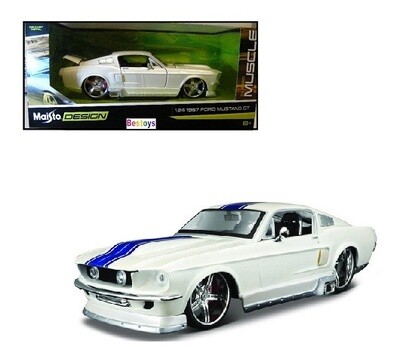 Maisto Diecast Model Car 31094 Design Muscle Ford Mustang GT 1967 1/24 scale