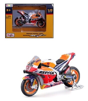 Maisto Diecast Model Motorcycle Bike Moto GP Honda RCV 213 2021 No 93 Marquez "Repsol" 1/18 scale