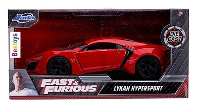 JADA Diecast Model Car 24037 Lykan Hypersport Fast & Furious Movie Film TV 1/32 scale