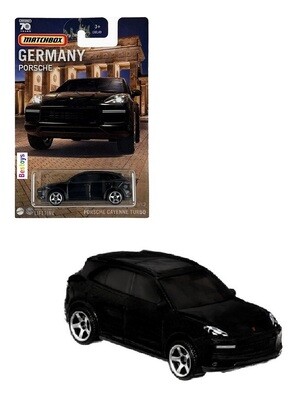 Matchbox Diecast Model Car Germany Series Porsche Cayenne Turbo 70th Anniversary 1/64 scale