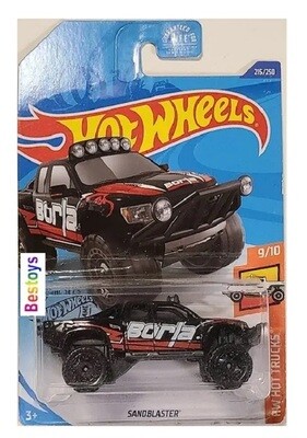 Hotwheels Hot Wheels Diecast Model Car 2020 215/250 Sandblaster "Borla" Hot Trucks 1/64 scale