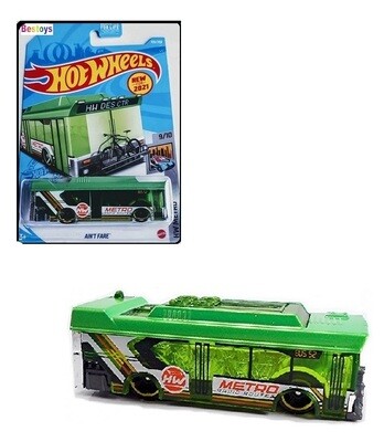 Hotwheels Hot Wheels Diecast Model Car First Edition 2021 155/ 50 Aint Fare Bus Metro