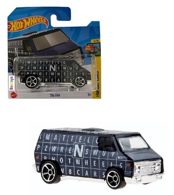 Hotwheels Hot Wheels Diecast Model Car 2023 16/250 70&#39;s Van 1970&#39;s Van Art Cars 1/64 scale